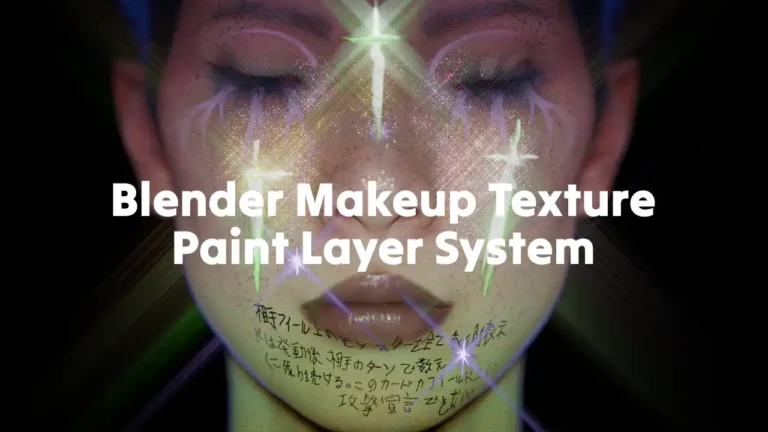 Blender Makeup Texture Paint Layer System